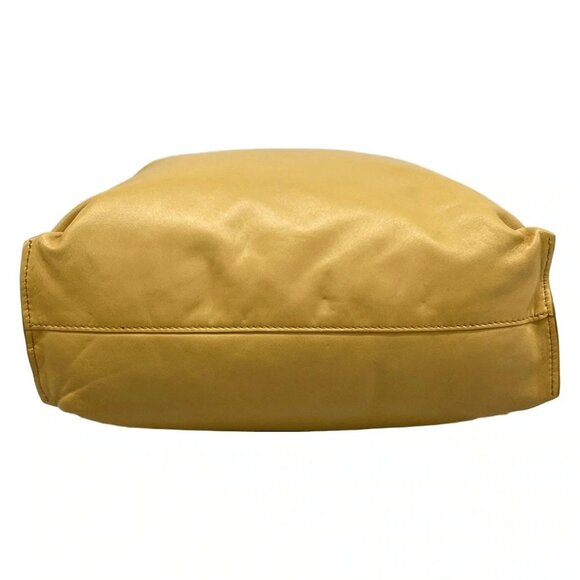 Auth LOEWE Flamenco Clutch Puffer - Light Brown Nappa Leather Clutch Bag
